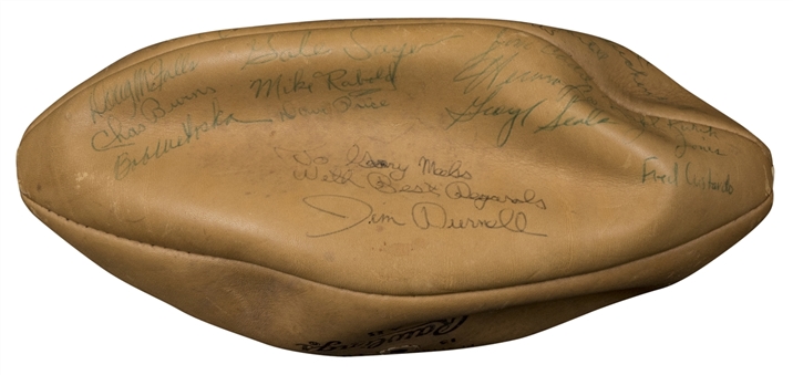 1966 Chicago Bears Team Signed Football With 45 Signatures Including Brian Piccolo, Sayers & Ditka (PSA/DNA)